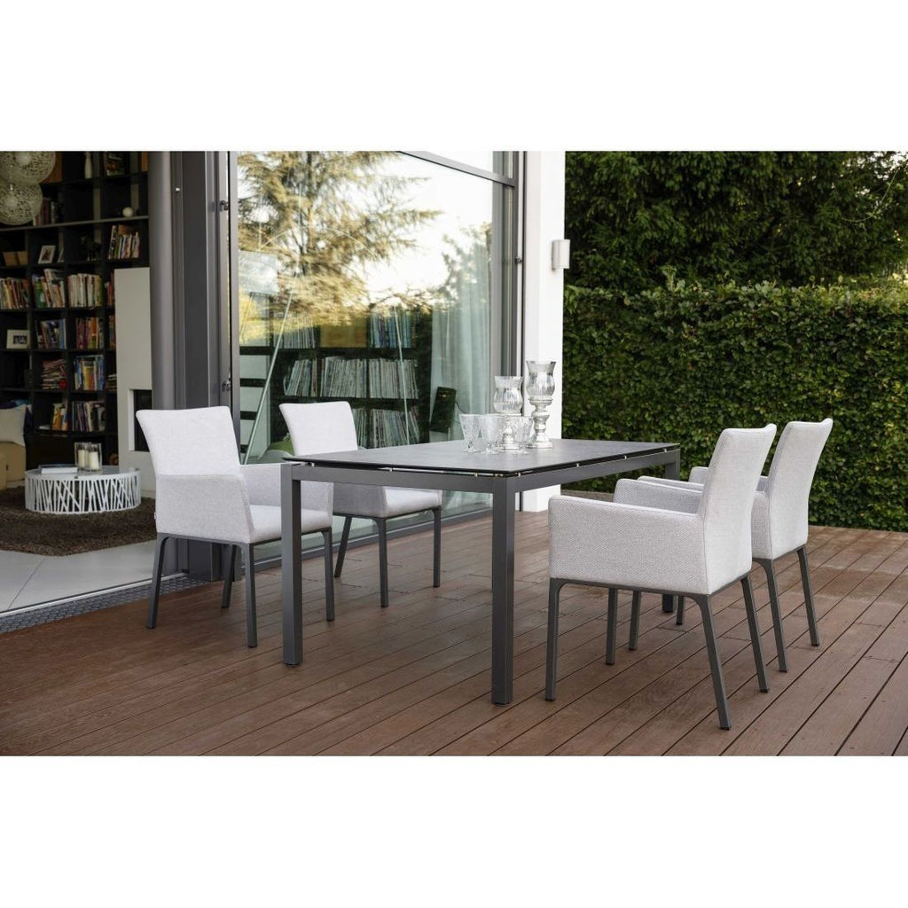 Bordunderstell aluminium 160x90 cm antrasitt - Stern