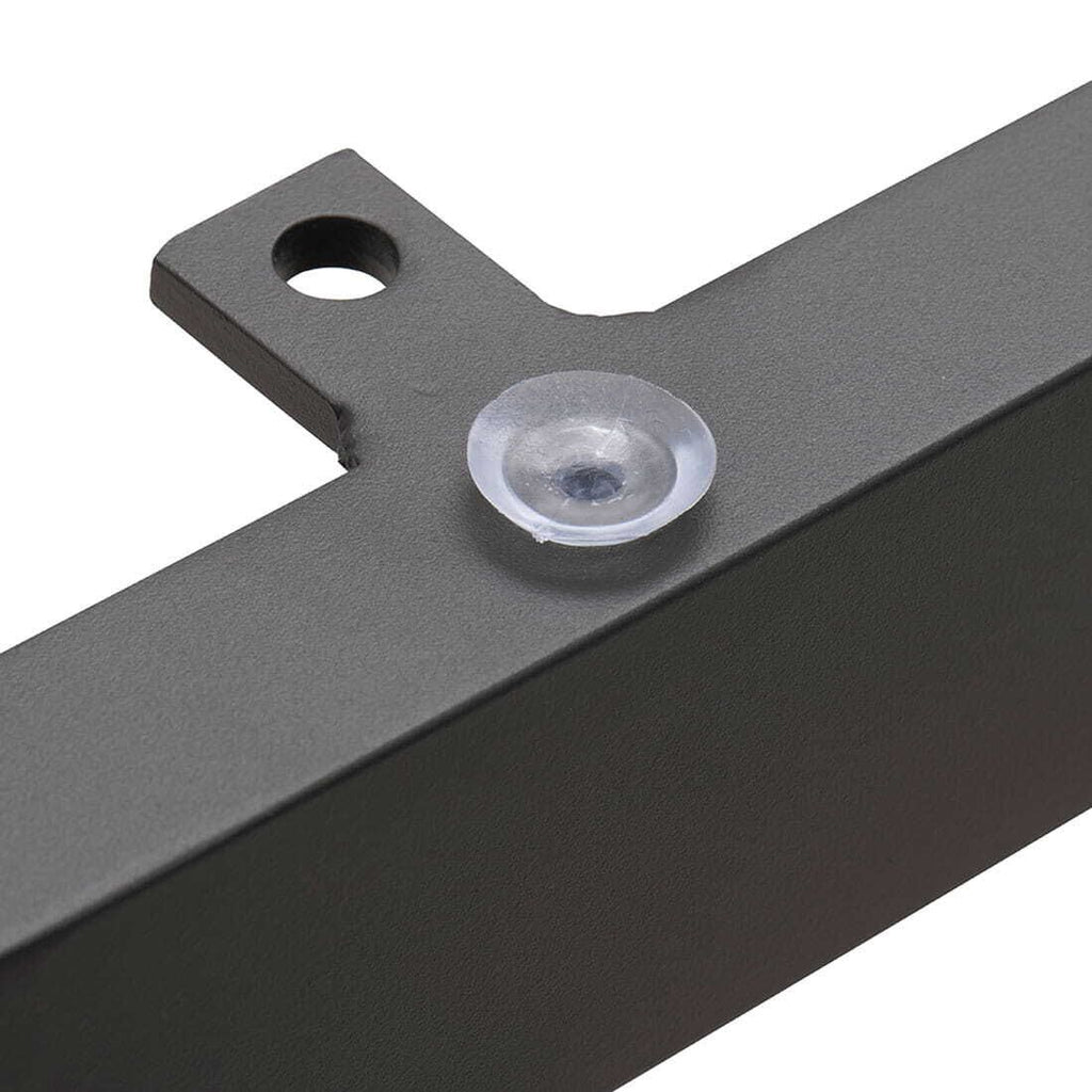 Nærbilde av aluminiumsmateriale på bordunderstell 220x100 cm antrasitt