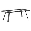 Bordunderstell aluminium antrasitt 220x100 cm forfra