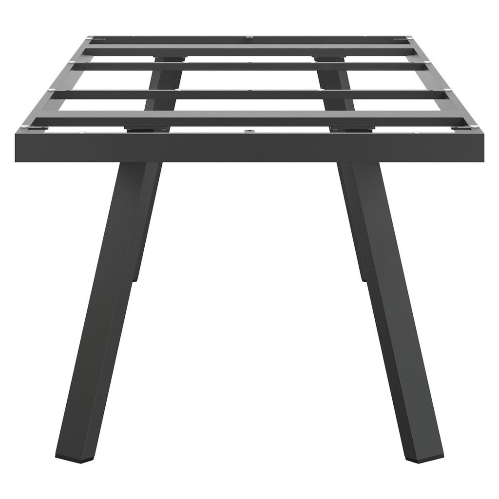 Montert bordunderstell aluminium antrasitt 220x100 cm i hage
