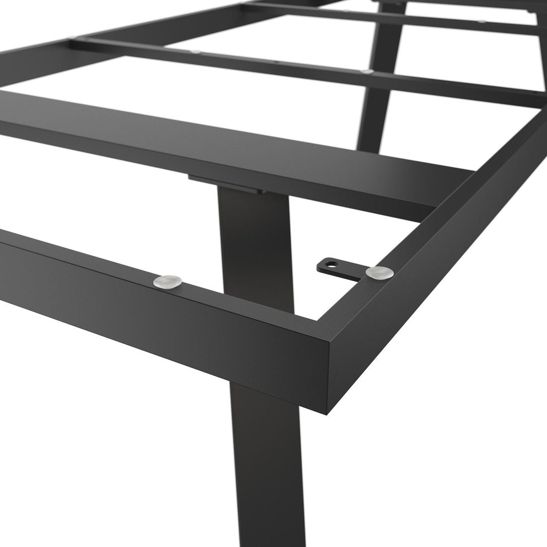 Nærbilde av aluminium bordunderstell antrasitt 220x100 cm