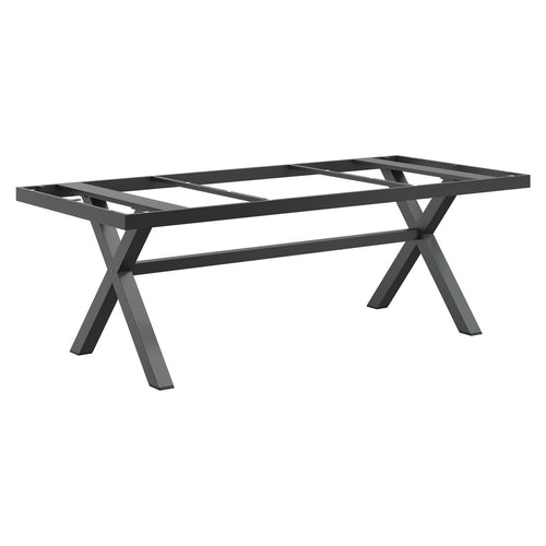 Bordunderstell aluminium antrasitt 220x100 cm - OUTLIV forfra