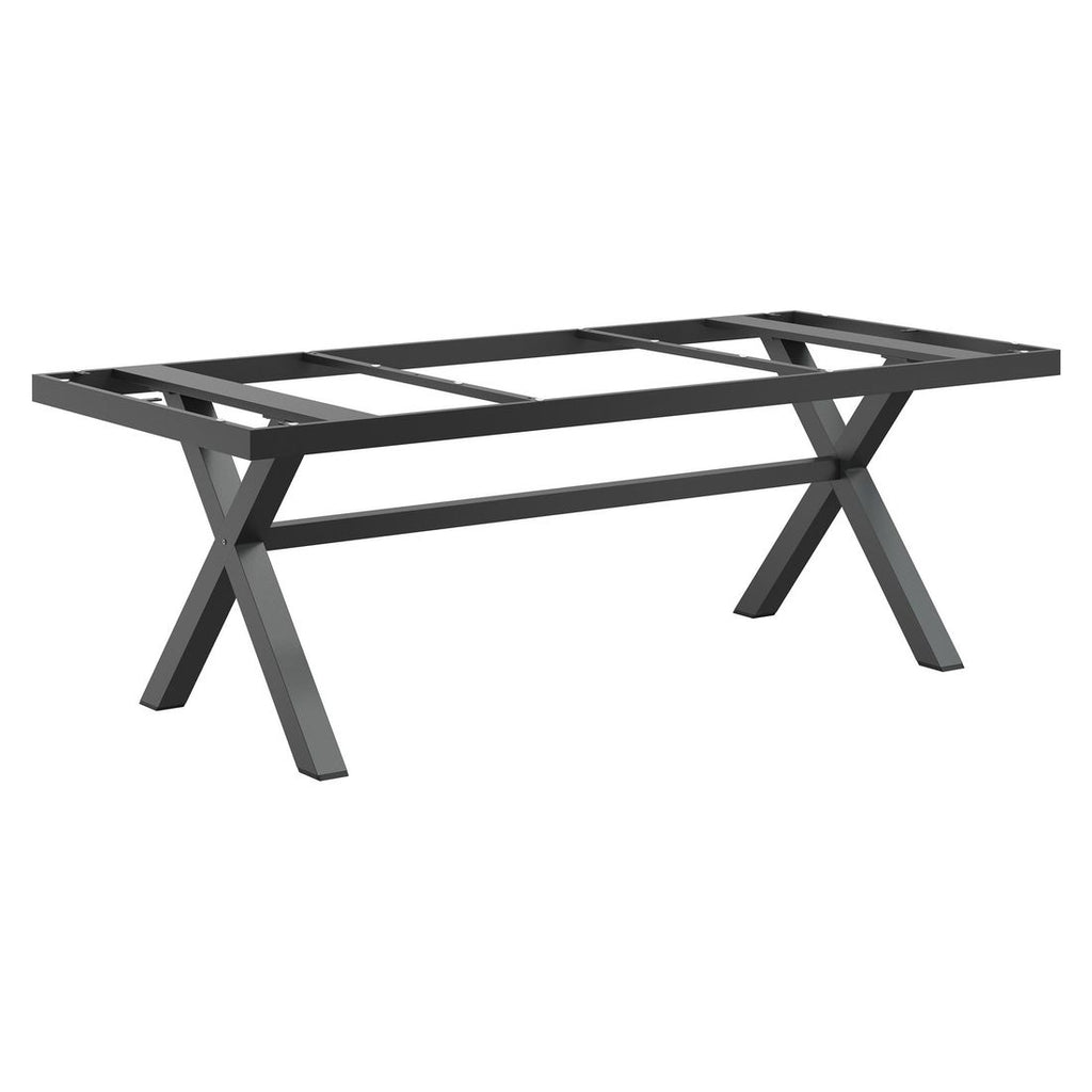 Bordunderstell aluminium antrasitt 220x100 cm - OUTLIV forfra