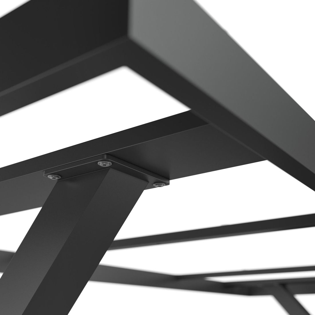 Bordunderstell aluminium antrasitt 220x100 cm - OUTLIV i bruk utendørs