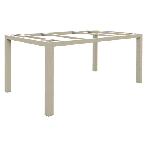 Bordunderstell Alus 160x90 cm aluminium taupe forfra
