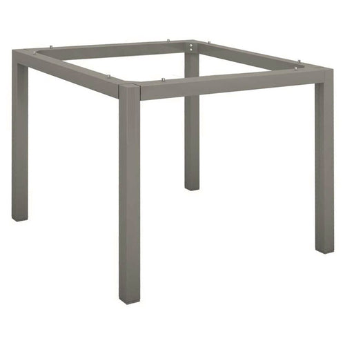 Bordunderstell Classic aluminium 80x80 cm grafitt forfra