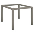 Bordunderstell Classic aluminium 80x80 cm grafitt forfra