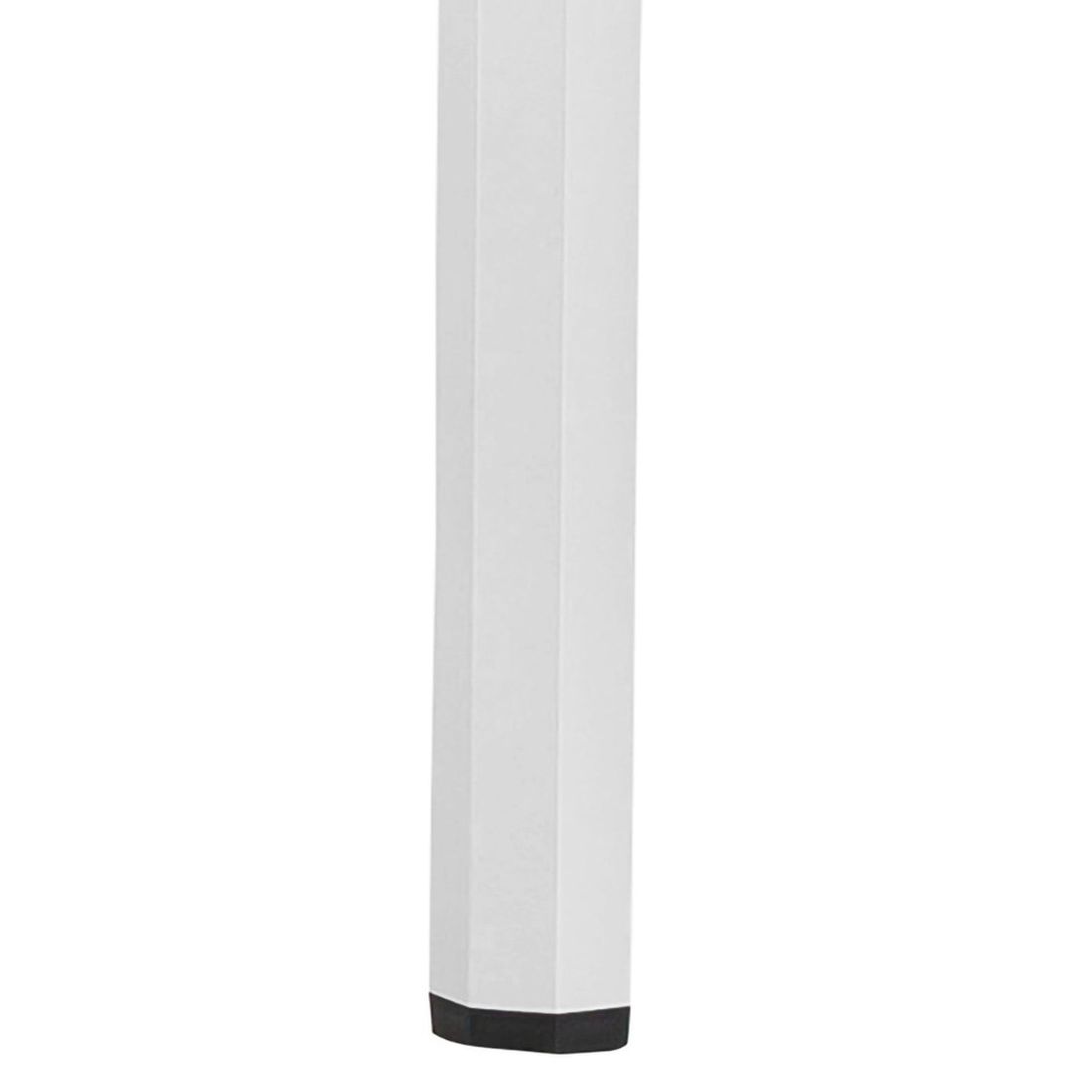 Montert Bordunderstell Cubic 180x95 cm aluminium hvit matt på terrasse