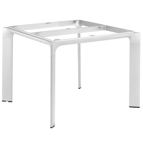 Bordunderstell Diamond aluminium 95x95 cm sølv bakside