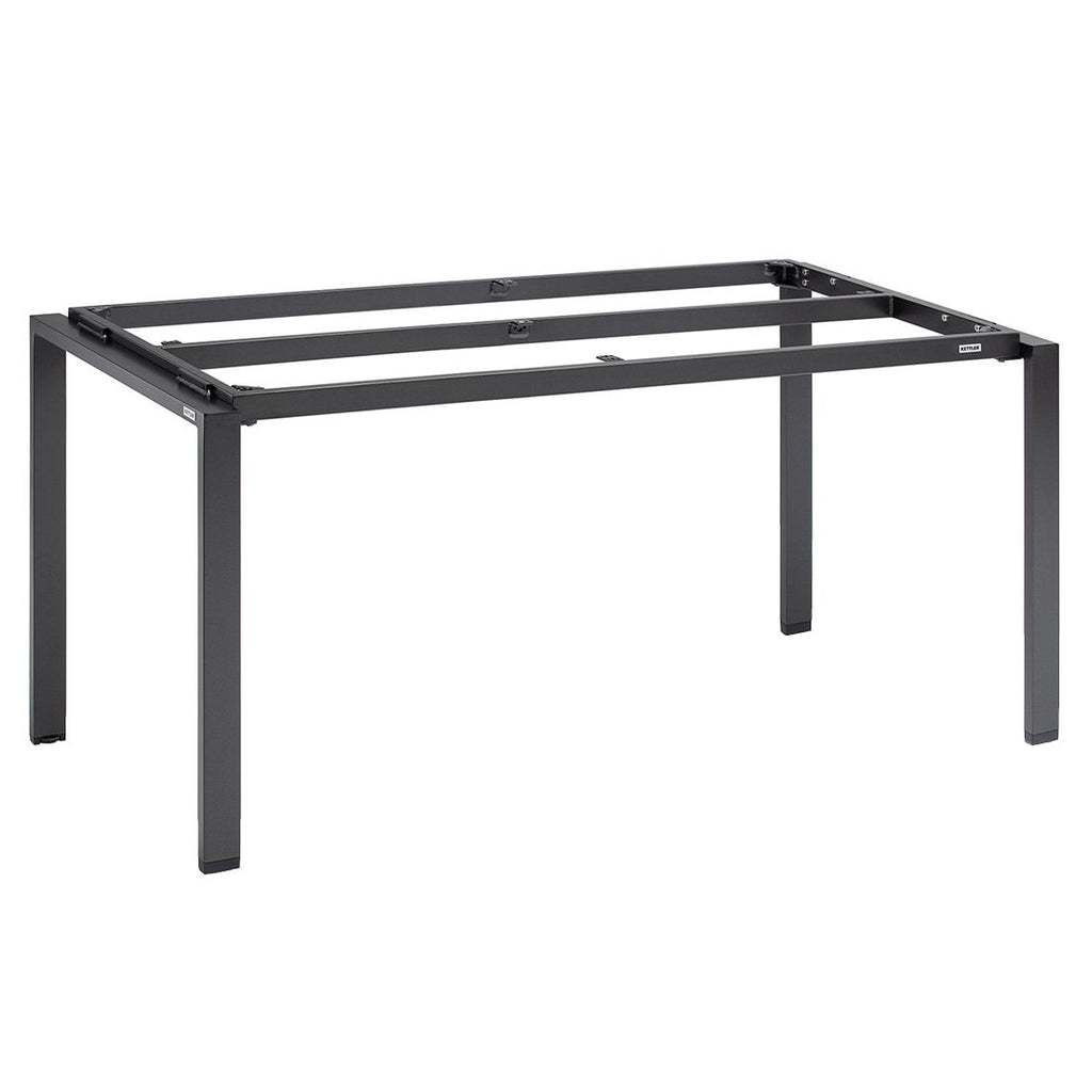Bordunderstell Float 160x95 cm aluminium antrasitt - Kettler forfra