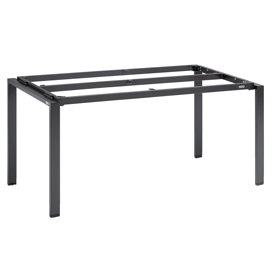 Bordunderstell Float 160x95 cm aluminium antrasitt - Kettler forfra