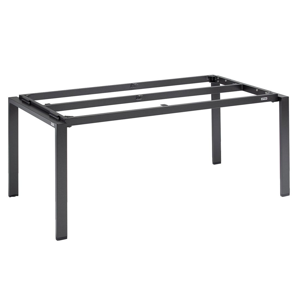 Bordunderstell Float 180x95 cm aluminium antrasitt forfra