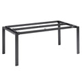 Bordunderstell Float 180x95 cm aluminium antrasitt forfra