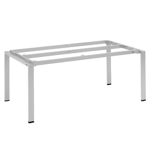 Bordunderstell Float 180x95 cm aluminium sølv forfra