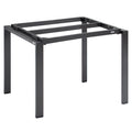 Bordunderstell Float 95x95 cm aluminium antrasitt forfra