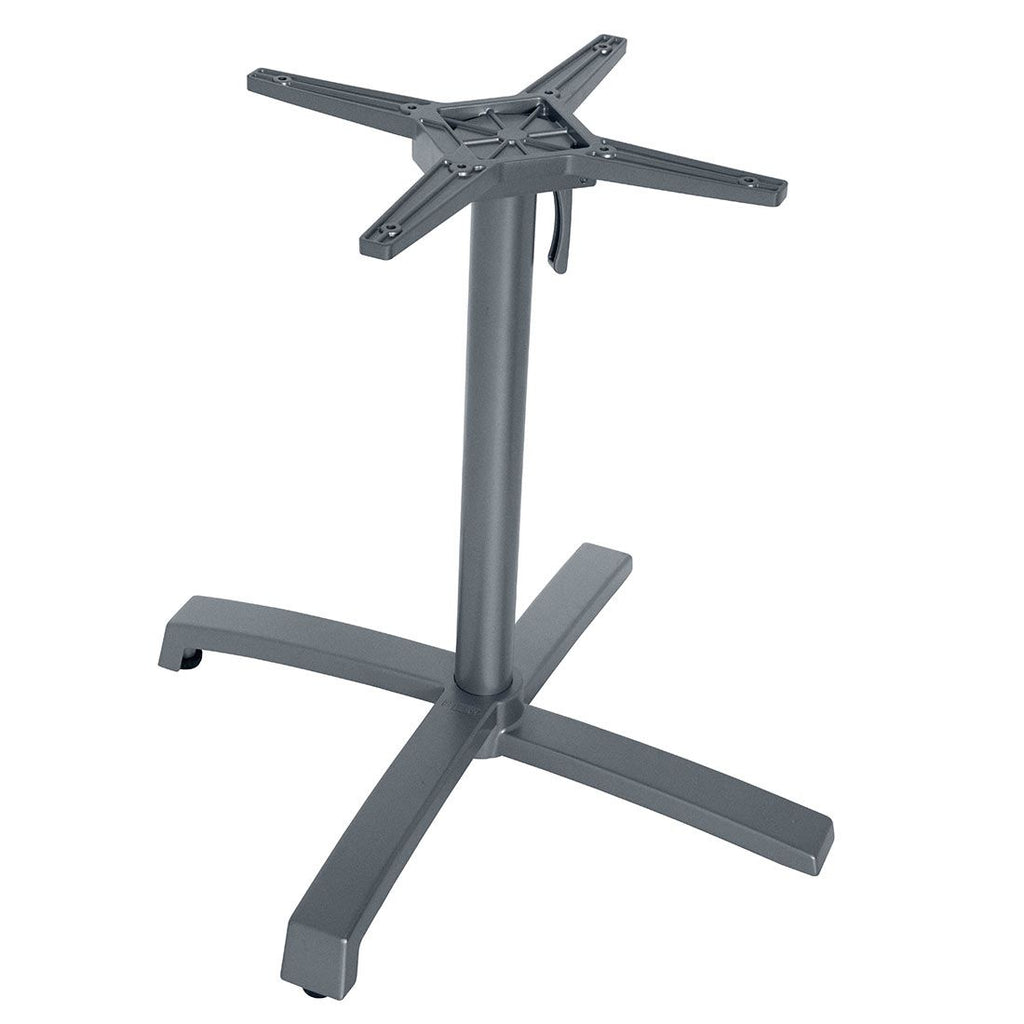 Bordunderstell Livorno aluminium 80x80 cm klappbart forfra
