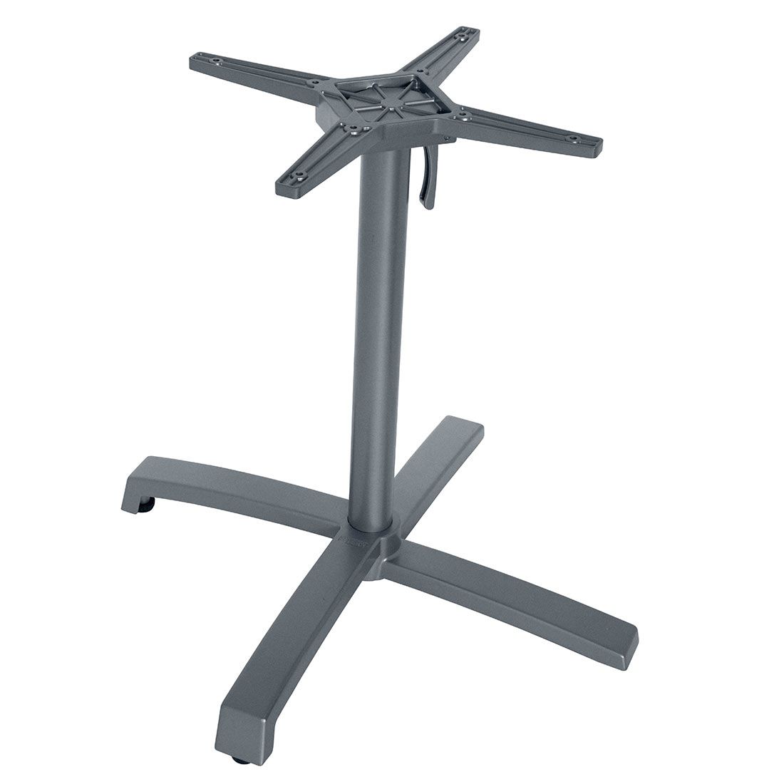 Bordunderstell Livorno aluminium 80x80 cm klappbart forfra