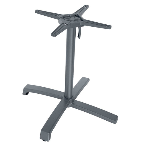 Bordunderstell Livorno aluminium 80x80 cm klappbart forfra