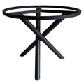 Bordunderstell Mikado Ø90 cm aluminium - Zebra sett forfra