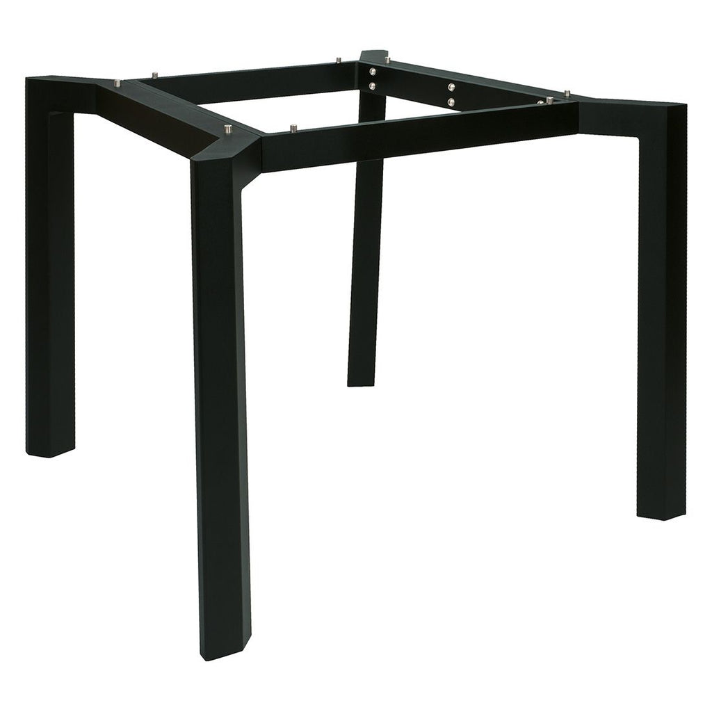 Bordunderstell Penta 90x90 cm aluminium svart matt forside