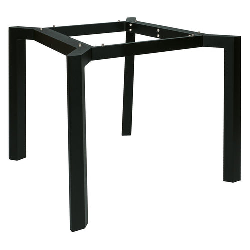 Bordunderstell Penta 90x90 cm aluminium svart matt forside