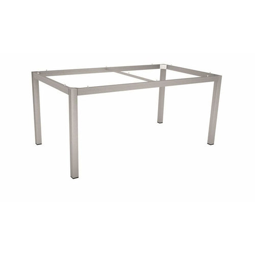 Bordunderstell rustfritt stål 160x90 cm firkantrør Stern forfra
