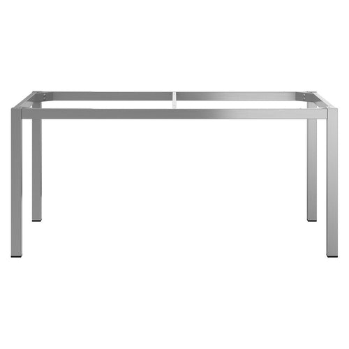 Bordunderstell rustfritt stål 160x90 cm sølv - OUTLIV forfra
