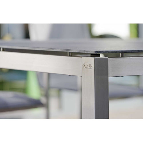 Bordunderstell rustfritt stål 200x100 cm sølv - Stern bakside