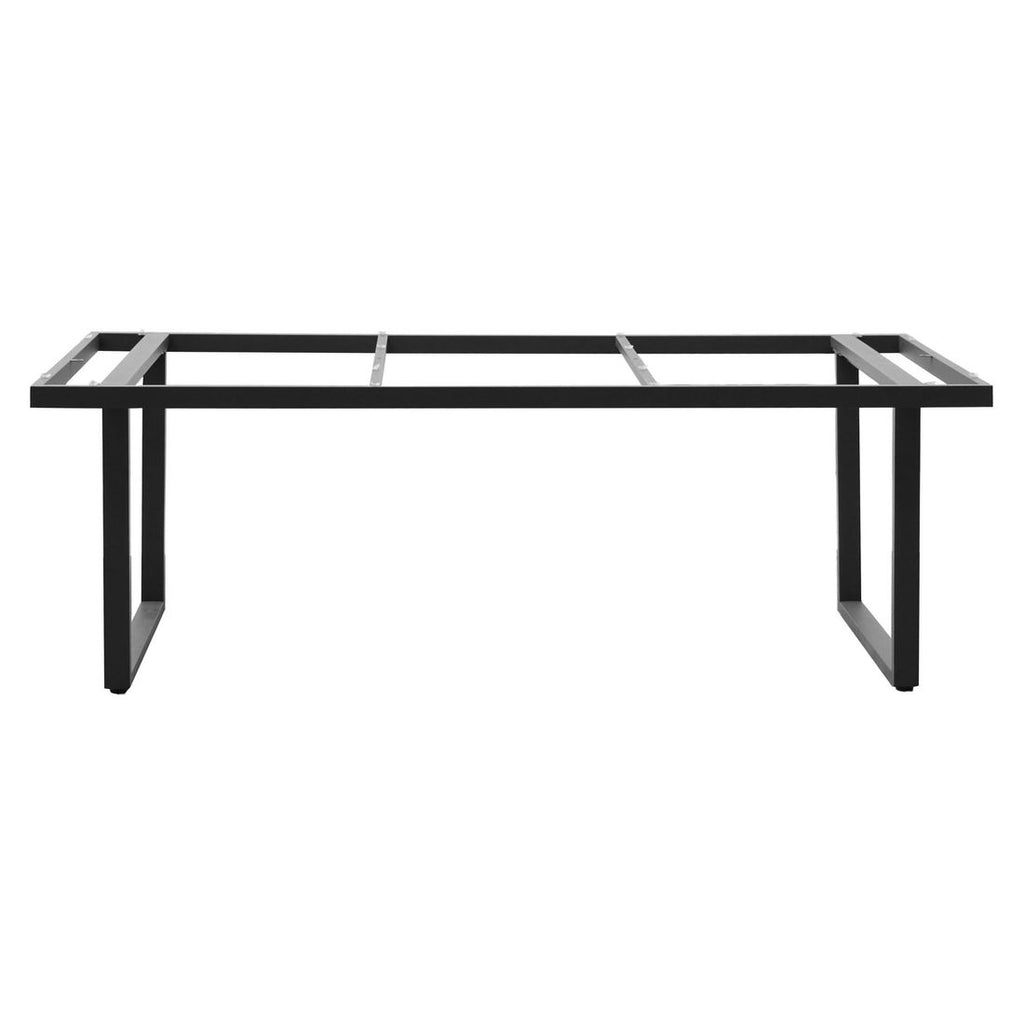Bordunderstell rustfritt stål 220x100 cm antrasitt bakside