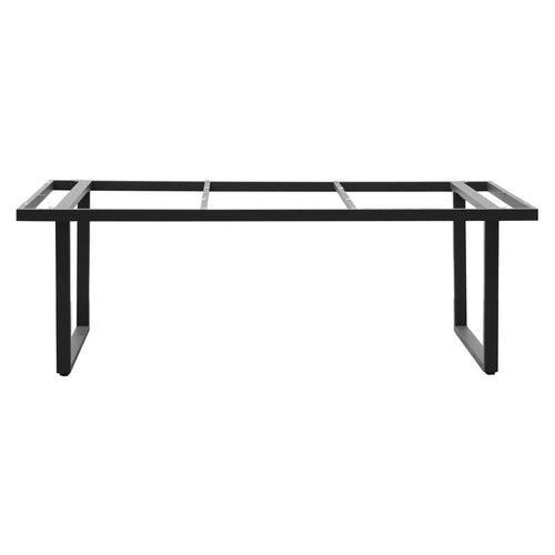 Bordunderstell rustfritt stål 220x100 cm antrasitt bakside