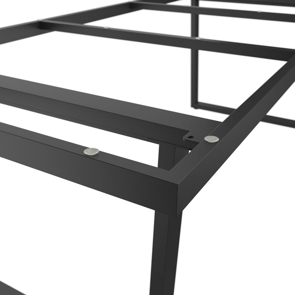 Bordunderstell rustfritt stål 220x100 cm antrasitt underfra