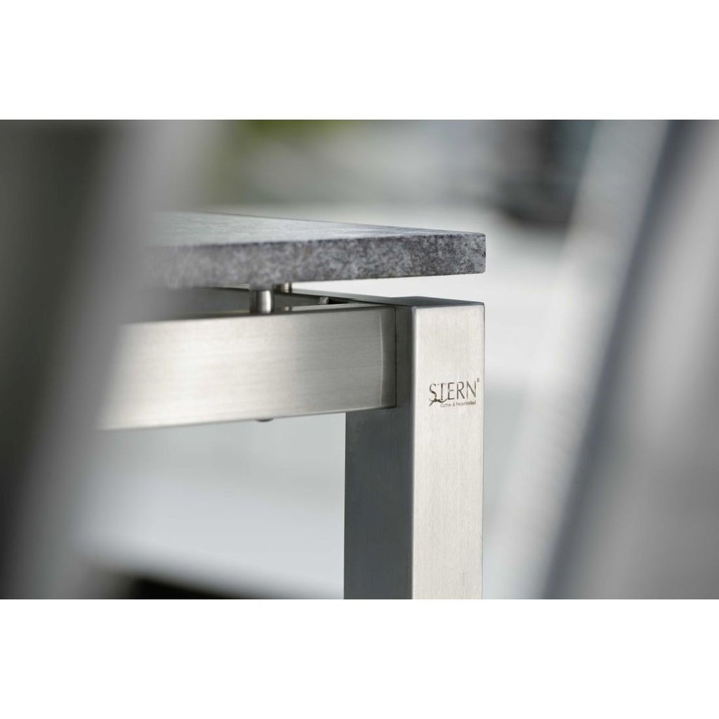Bordunderstell rustfritt stål 250x100 cm sølv - Stern