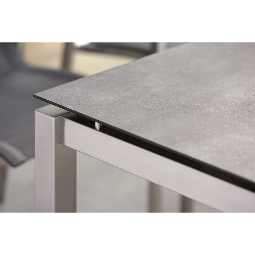 Bordunderstell rustfritt stål 250x100 cm sølv - Stern bakside