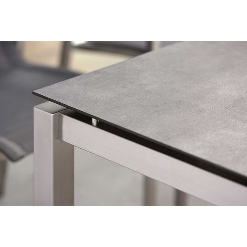 Bordunderstell rustfritt stål 250x100 cm sølv - Stern bakside