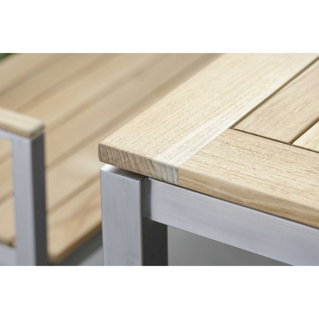 Nærbilde av rustfritt stål på bordunderstell rustfritt stål 250x100 cm sølv - Stern