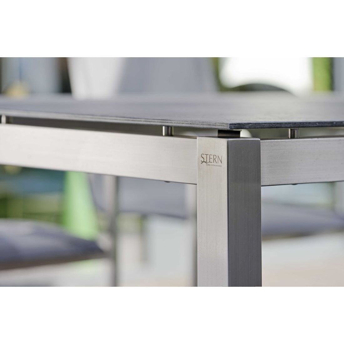 Bordunderstell rustfritt stål 250x100 cm sølv - Stern