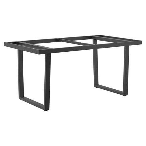 Bordunderstell rustfritt stål antrasitt 160x90 cm - OUTLIV forfra