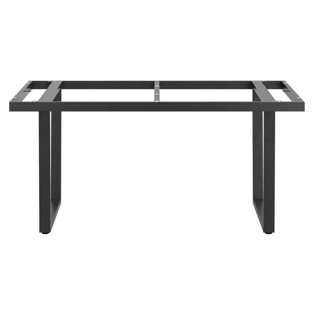 Montert Bordunderstell rustfritt stål antrasitt 160x90 cm - OUTLIV på terrasse