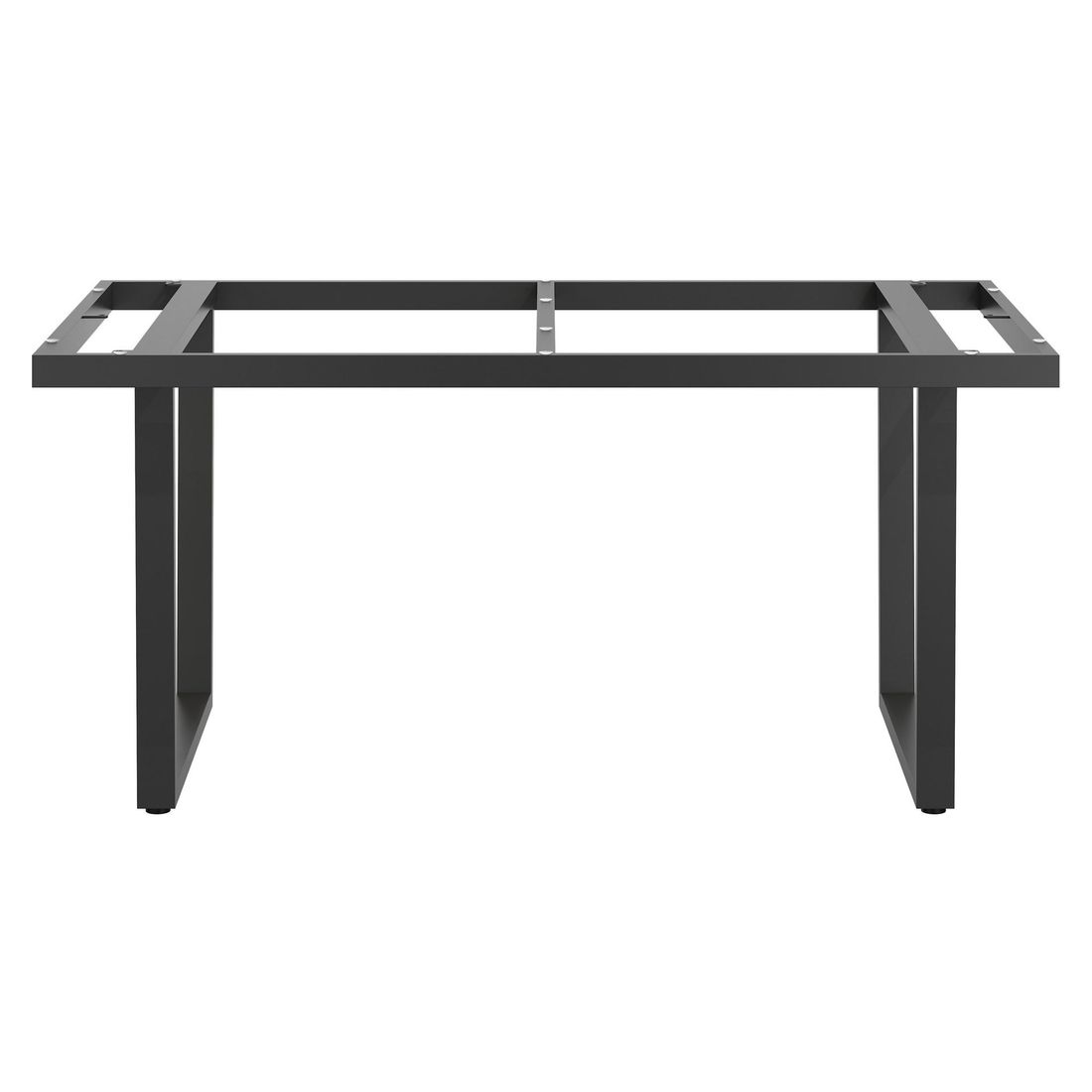 Montert Bordunderstell rustfritt stål antrasitt 160x90 cm - OUTLIV på terrasse