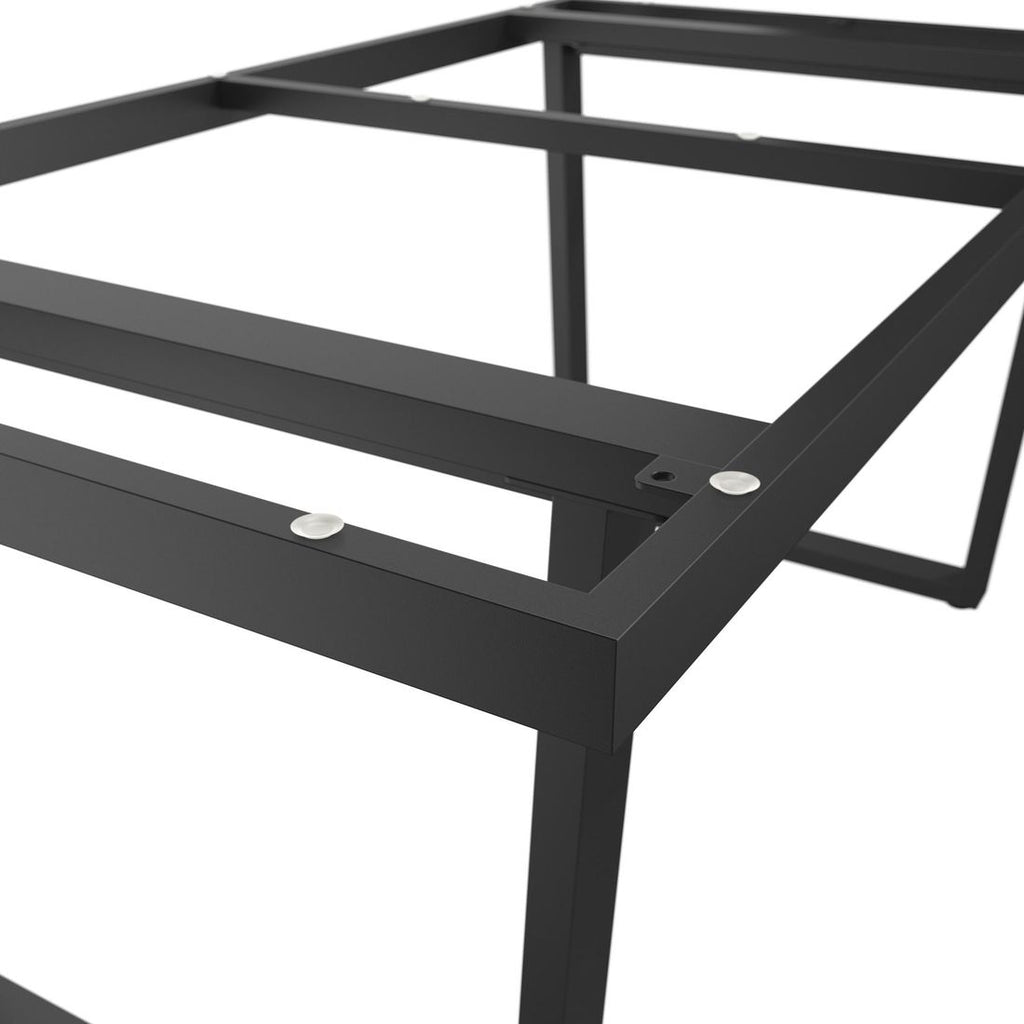 Bordunderstell rustfritt stål antrasitt 160x90 cm - OUTLIV detalj av ben