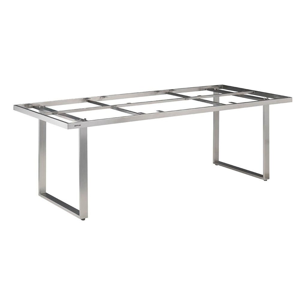 Bordunderstell Skate 160x95 cm rustfritt stål forside