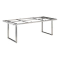 Bordunderstell Skate 160x95 cm rustfritt stål forside
