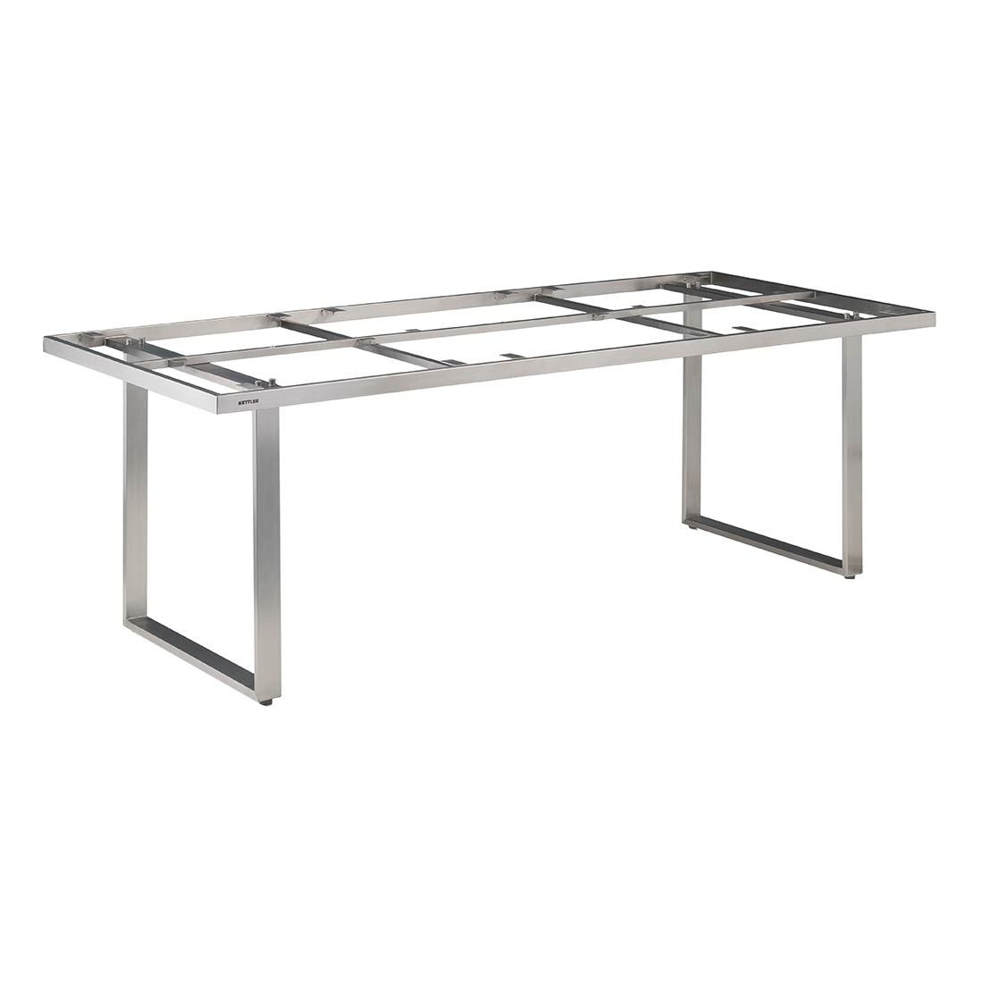 Bordunderstell Skate 160x95 cm rustfritt stål forside