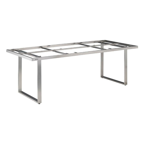 Bordunderstell Skate 160x95 cm rustfritt stål forside