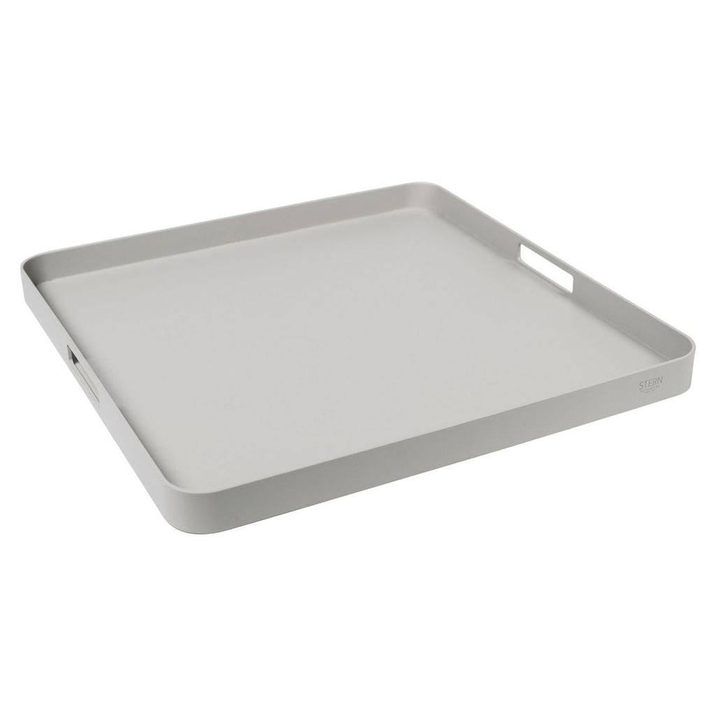 Brett 60x60 cm aluminium greige fra front
