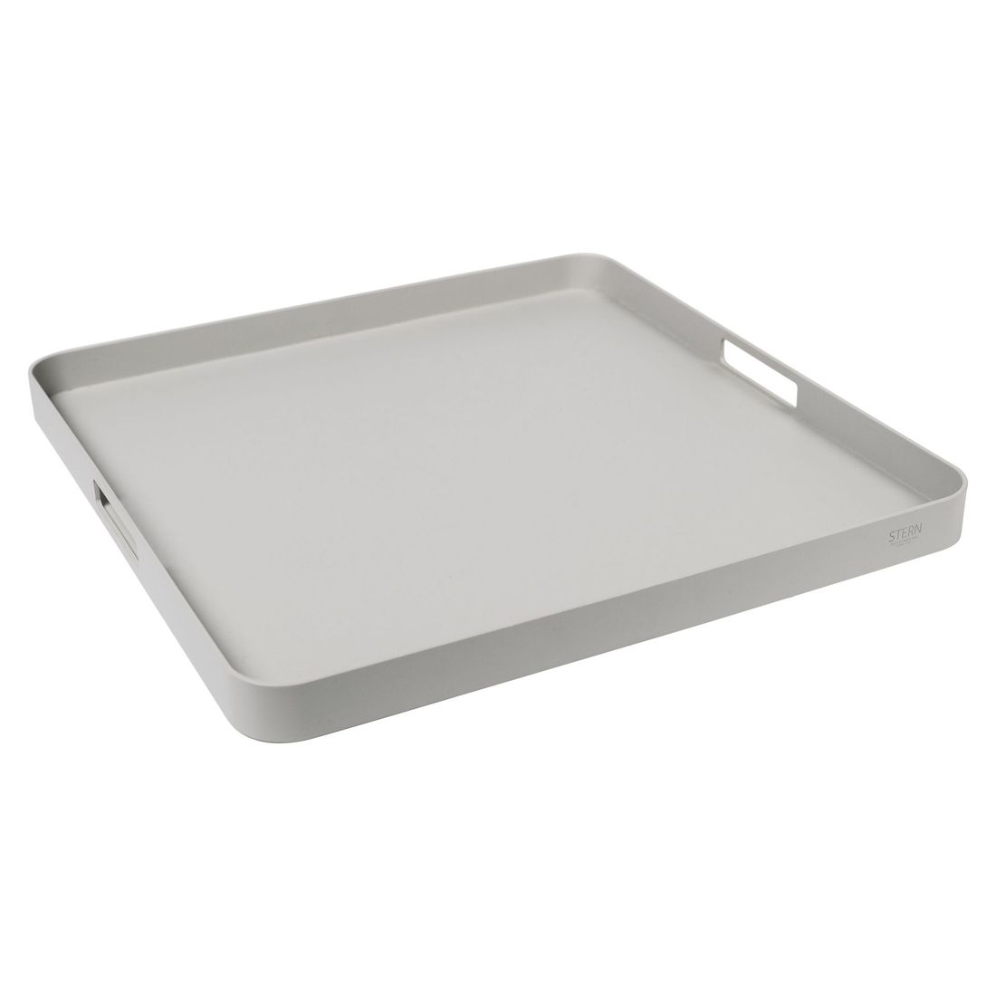 Brett 60x60 cm aluminium greige fra front