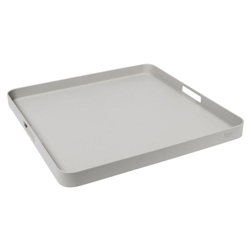 Brett 60x60 cm aluminium greige fra front