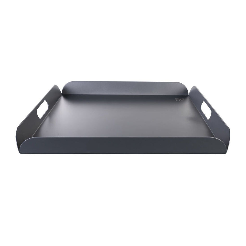 Detalj av brett aluminium antrasitt 50x50 cm - OUTLIV materiale