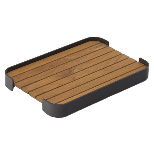 Brett Carry aluminium/teak 48x32,5 cm Zebra forfra