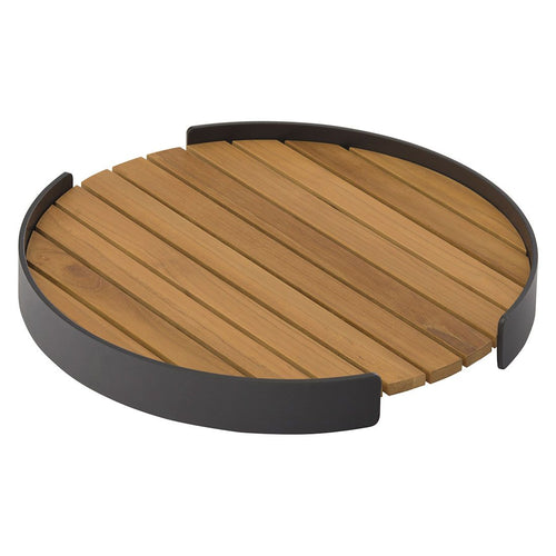 Brett Carry sett 2-deler aluminium/teak - Zebra bakside